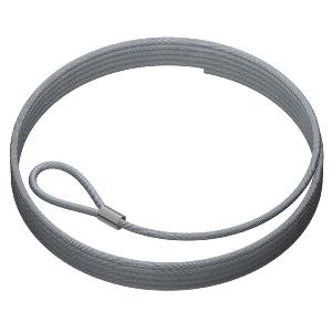 Pack 5 câbles acier 100 cm à oeillet 1,8mm -  Accrochage Tableau Artiteq
