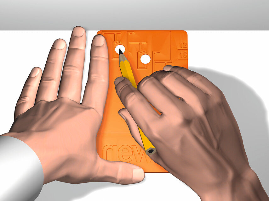 Gabarit pour Cimaise Click R10/R20/R30 - Fixation Cimaise Newly