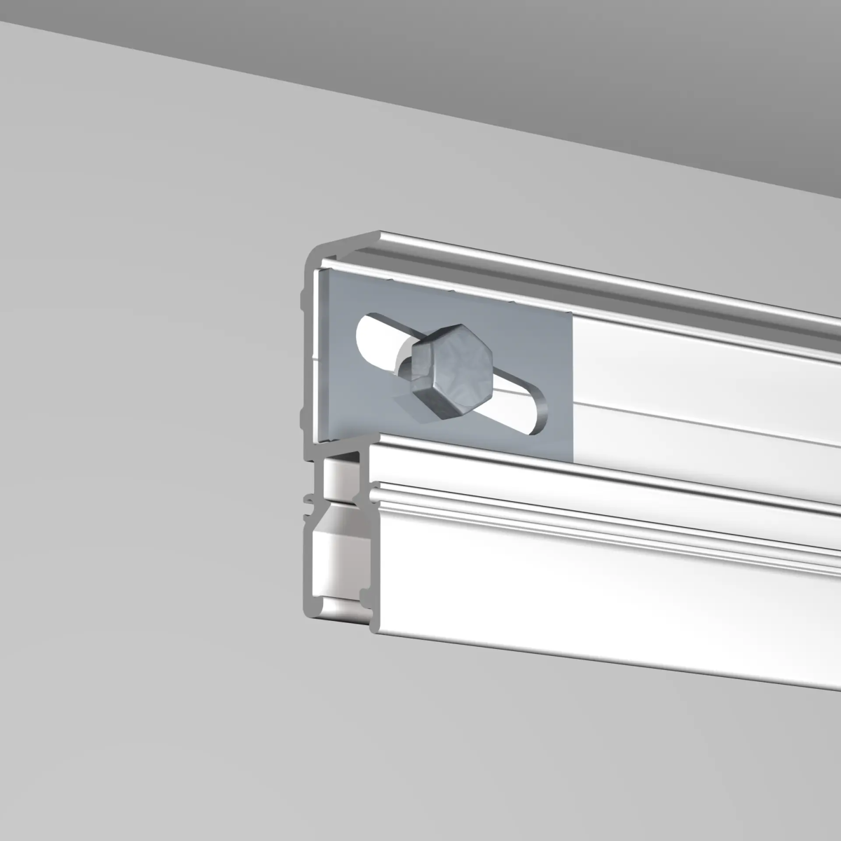 Jeu de fixation trio pour Cimaise R70 Newly x6 pièces - Cimaise tableau Museum Line Newly