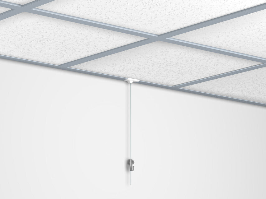 Pack de 10 attaches de suspension blanches pour faux plafond 4kg - Artiteq