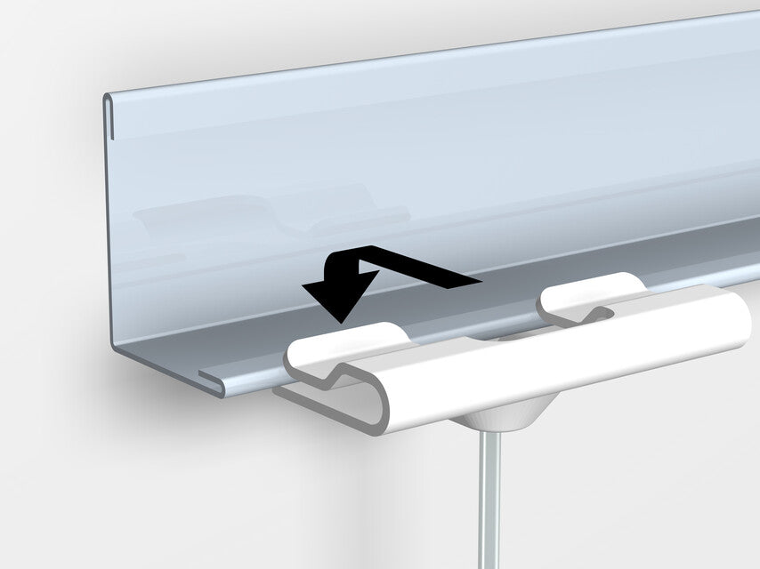 Pack de 10 attaches de suspension blanches pour faux plafond 4kg - Artiteq