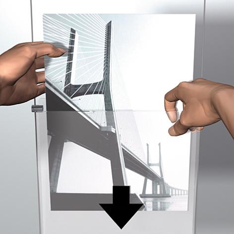 Pack supports en plexiglas