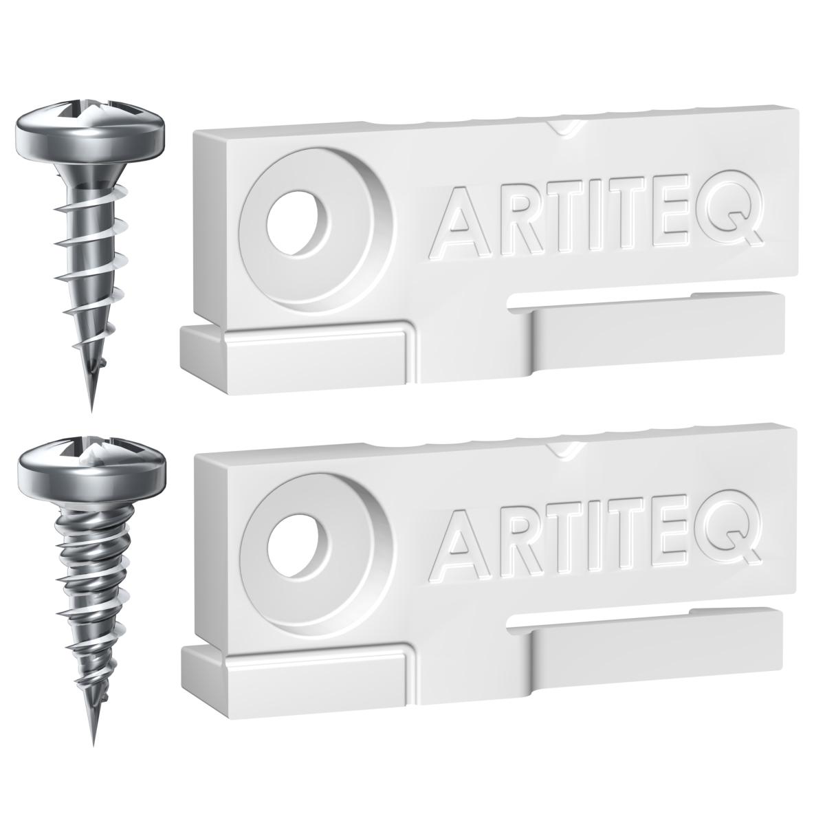 Pack de 2 redresseurs de cadre + vis - pour cimaise tableau Artiteq