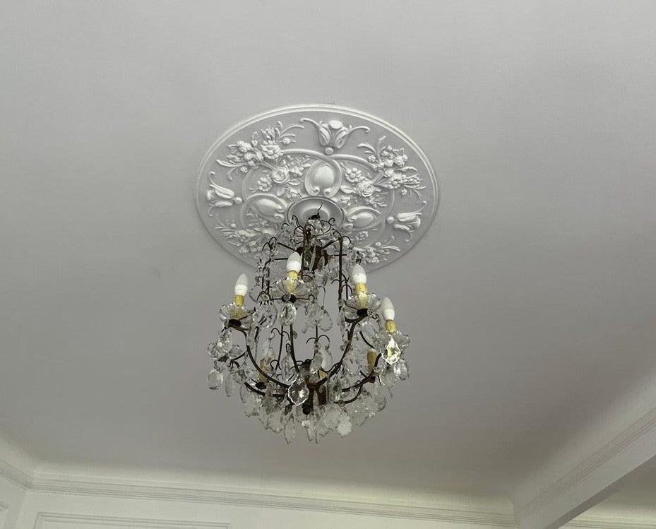 Rosetón de techo R24 Orac Decor ø 79 cm - moldura decorativa de poliuretano