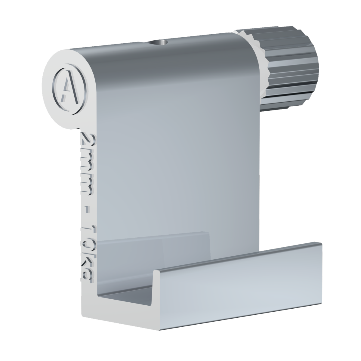 Pack 5 crochets tableau réglables à vis aluminium 10 kg 2 mm - Accessoire Cimaise Artiteq