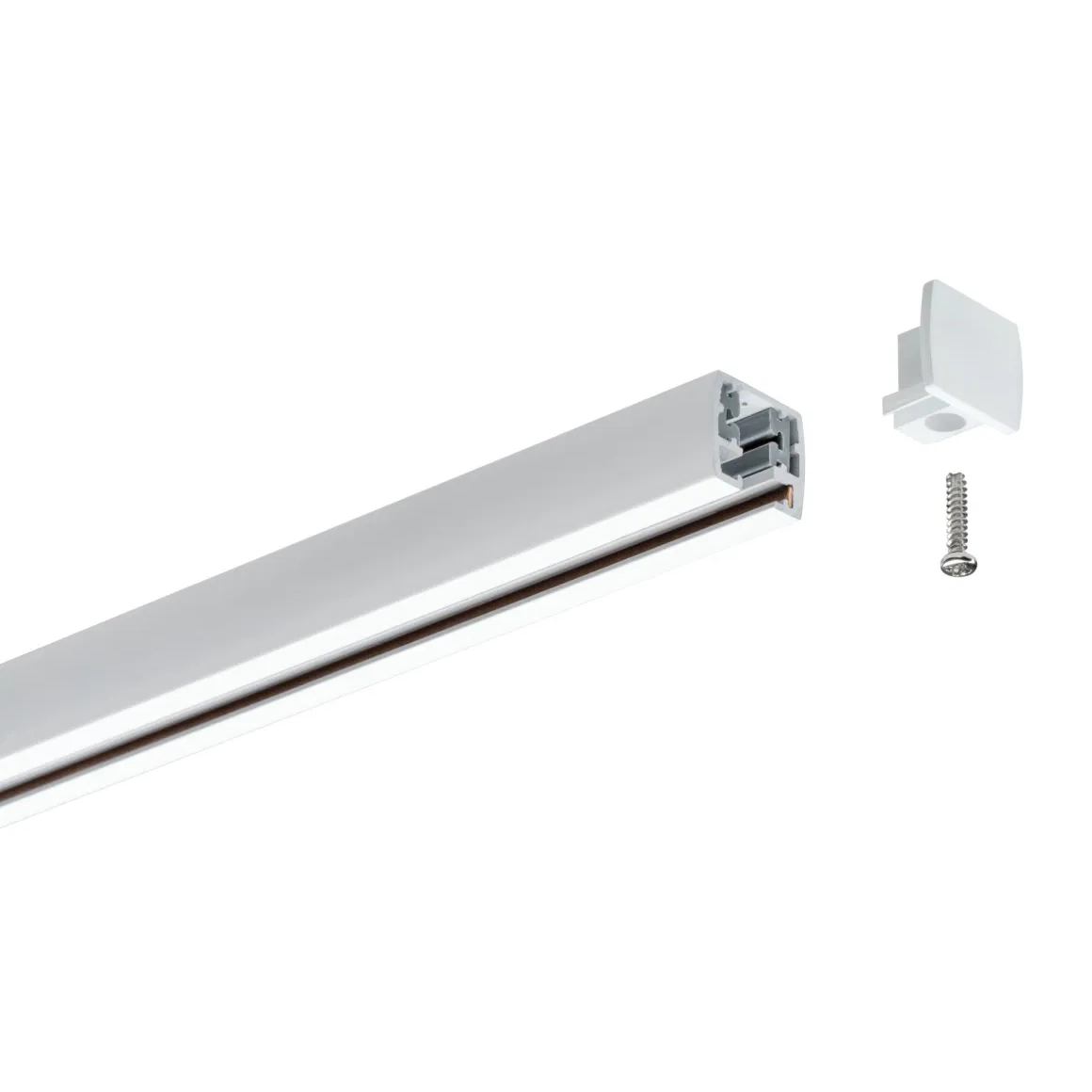 URail Connector 2-Pack Ends - Matt Chrome Paulmann