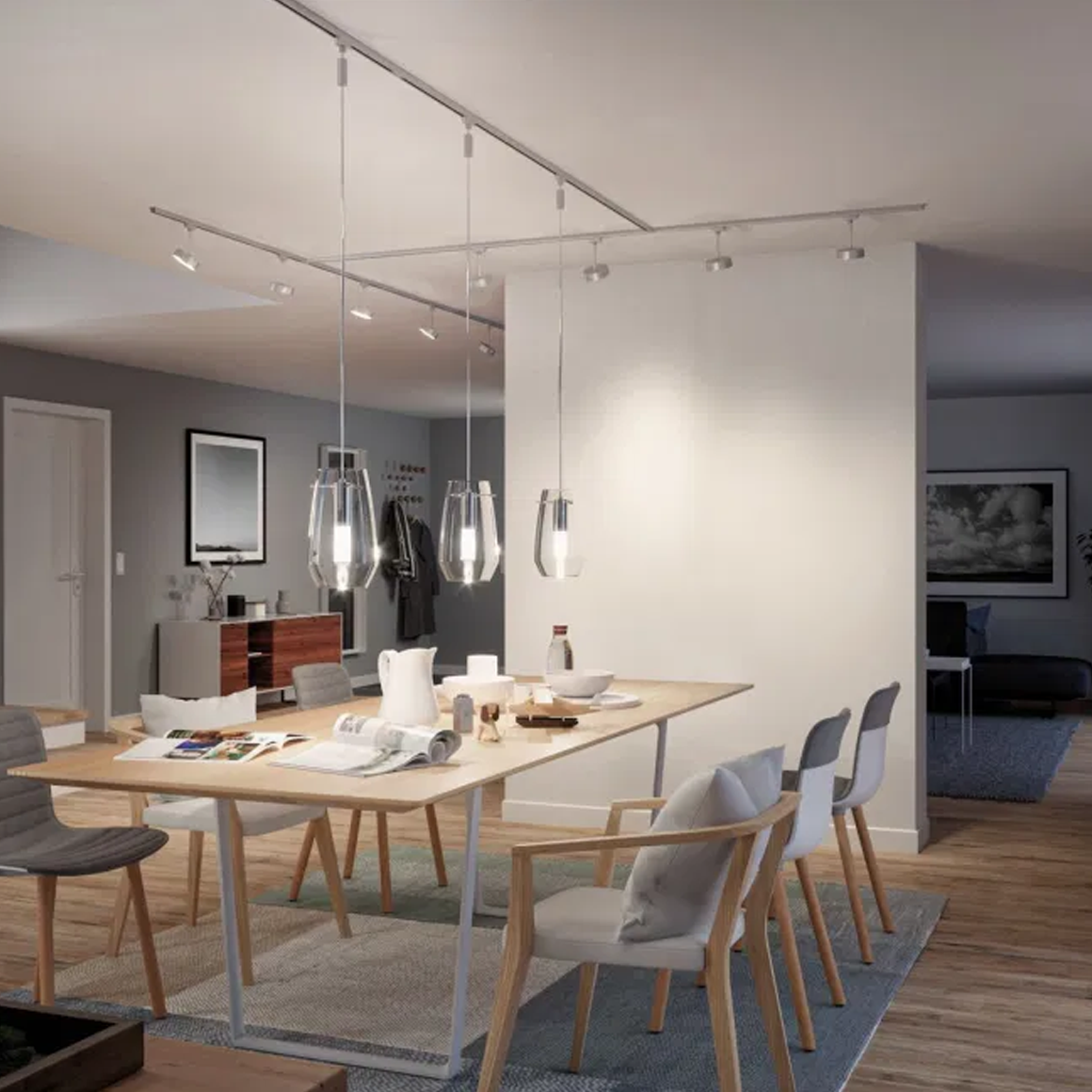 9 - "X" connector for URail Paulmann - Picture lighting on ceiling rail