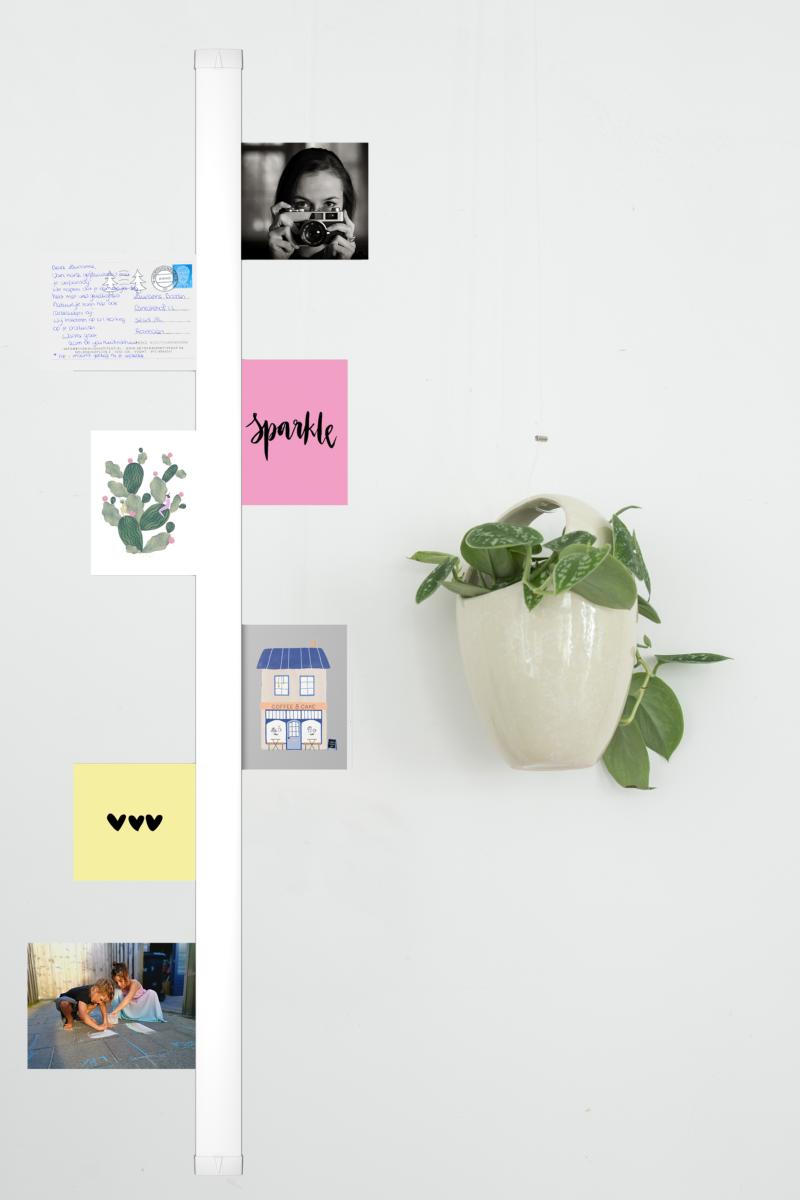 Card Rail pour suspendre photo, dessin, feuilles de présentation - Artiteq