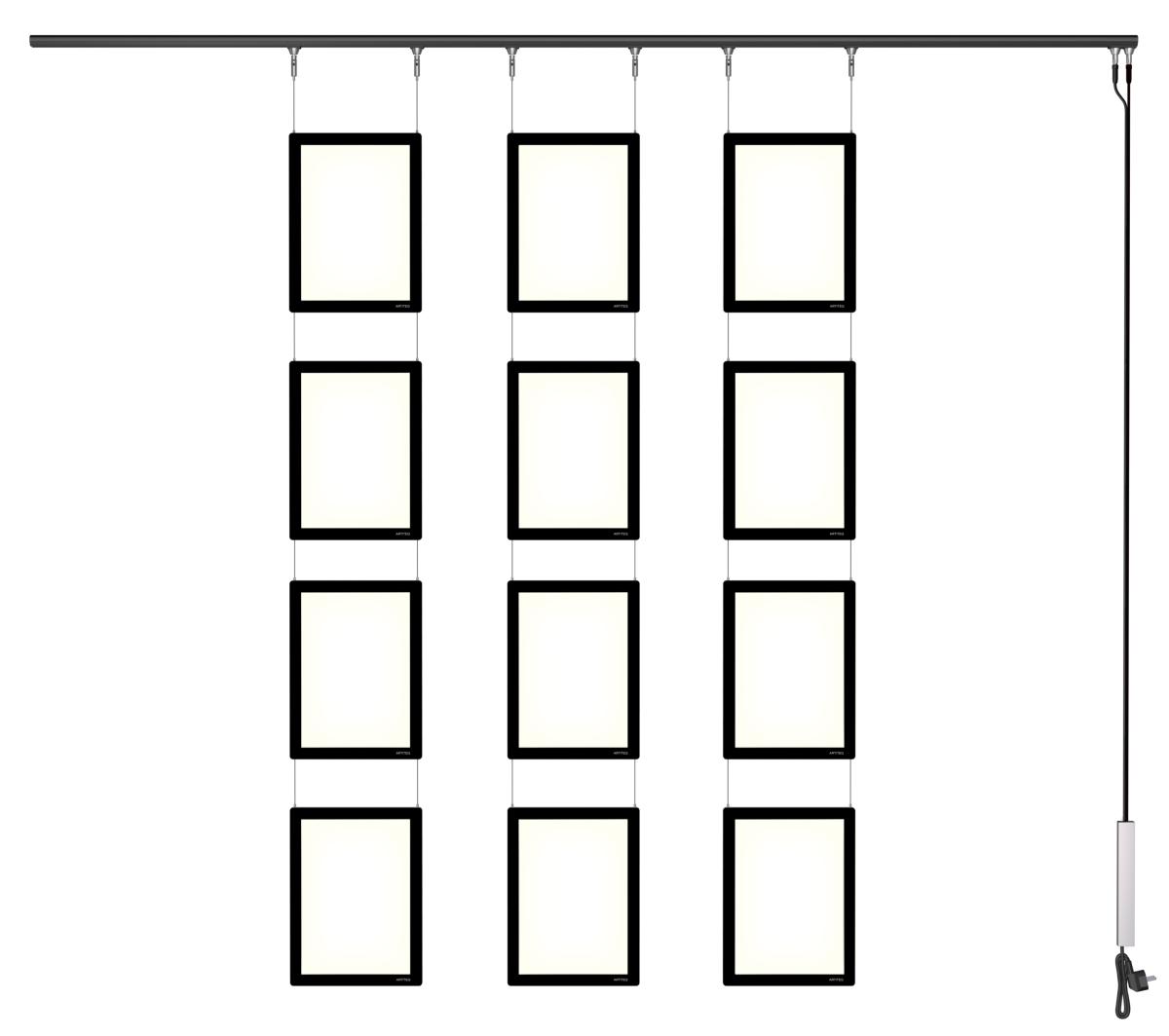 Rail noir pour système de présentation Display-it LED FLEX - Artiteq