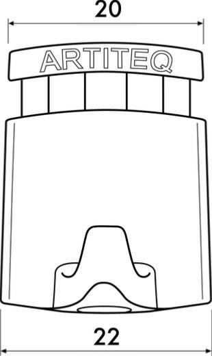 Pack de 5 crochets Micro Grip auto-bloquant 1 mm / 10 kg - Accrochage Tableau Artiteq