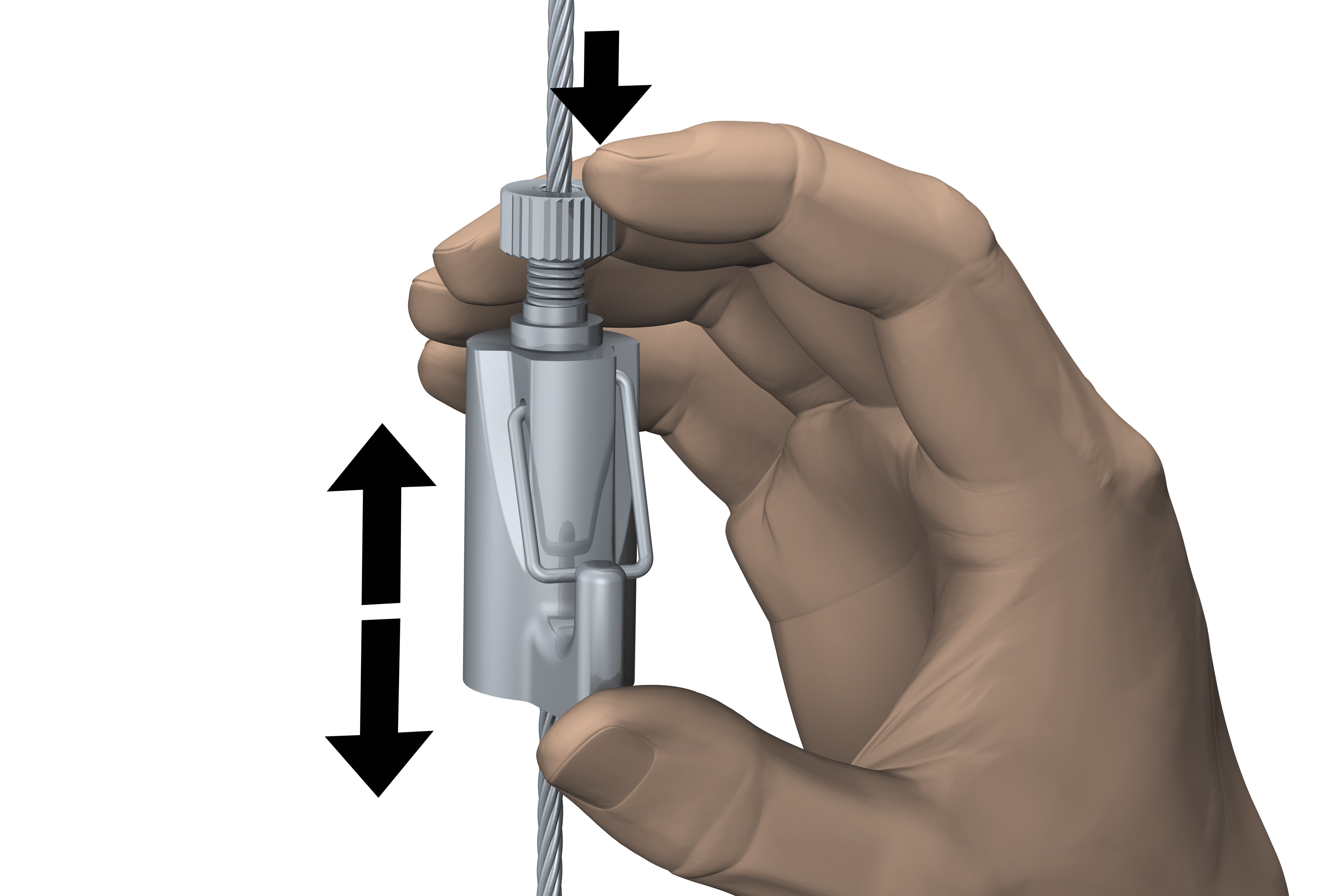 Crochet Auto Grip Lock 1,2 - 1,8 mm / 15 - 40 kg - Track & Slide
