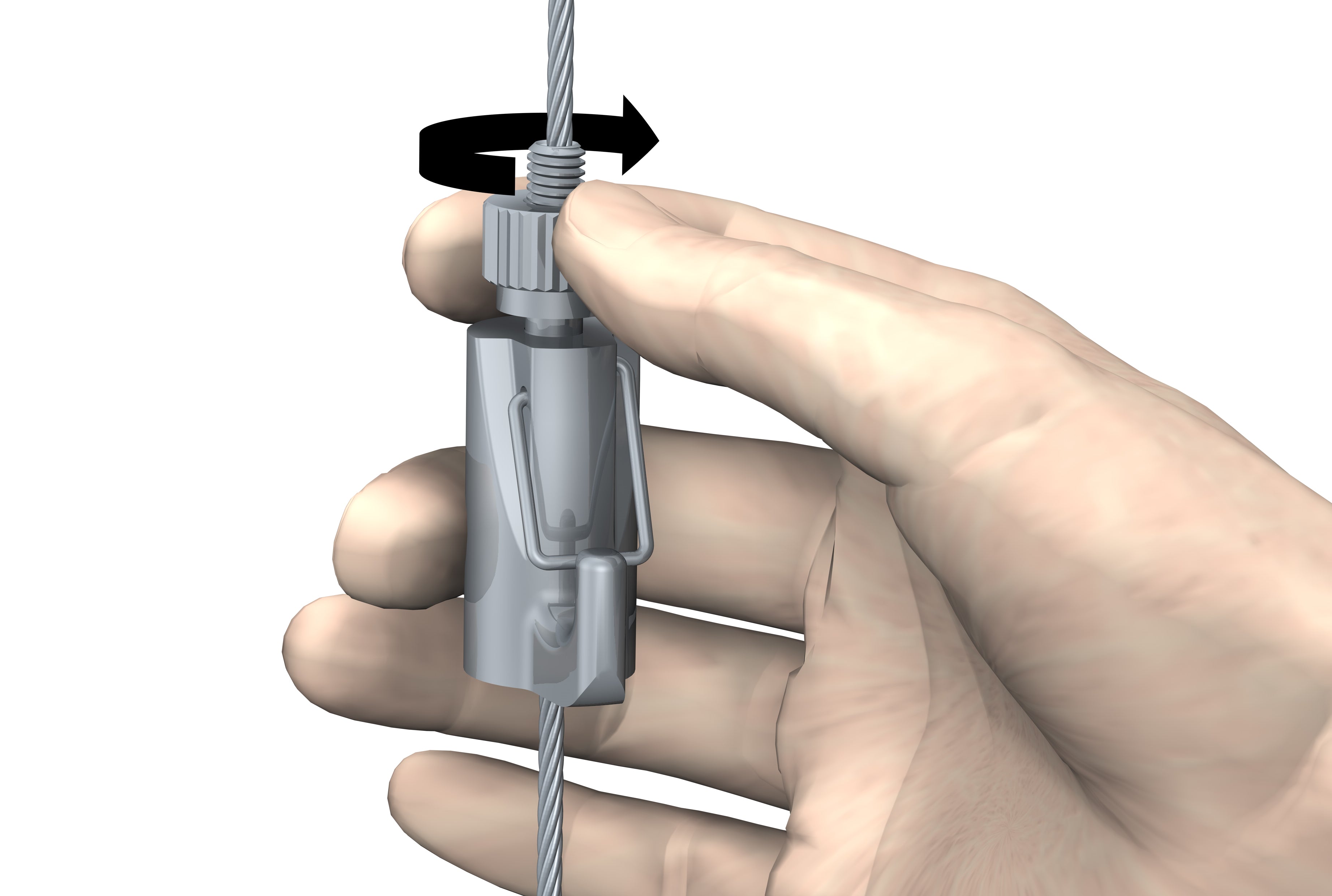 Crochet Auto Grip Lock 1,2 - 1,8 mm / 15 - 40 kg - Track & Slide