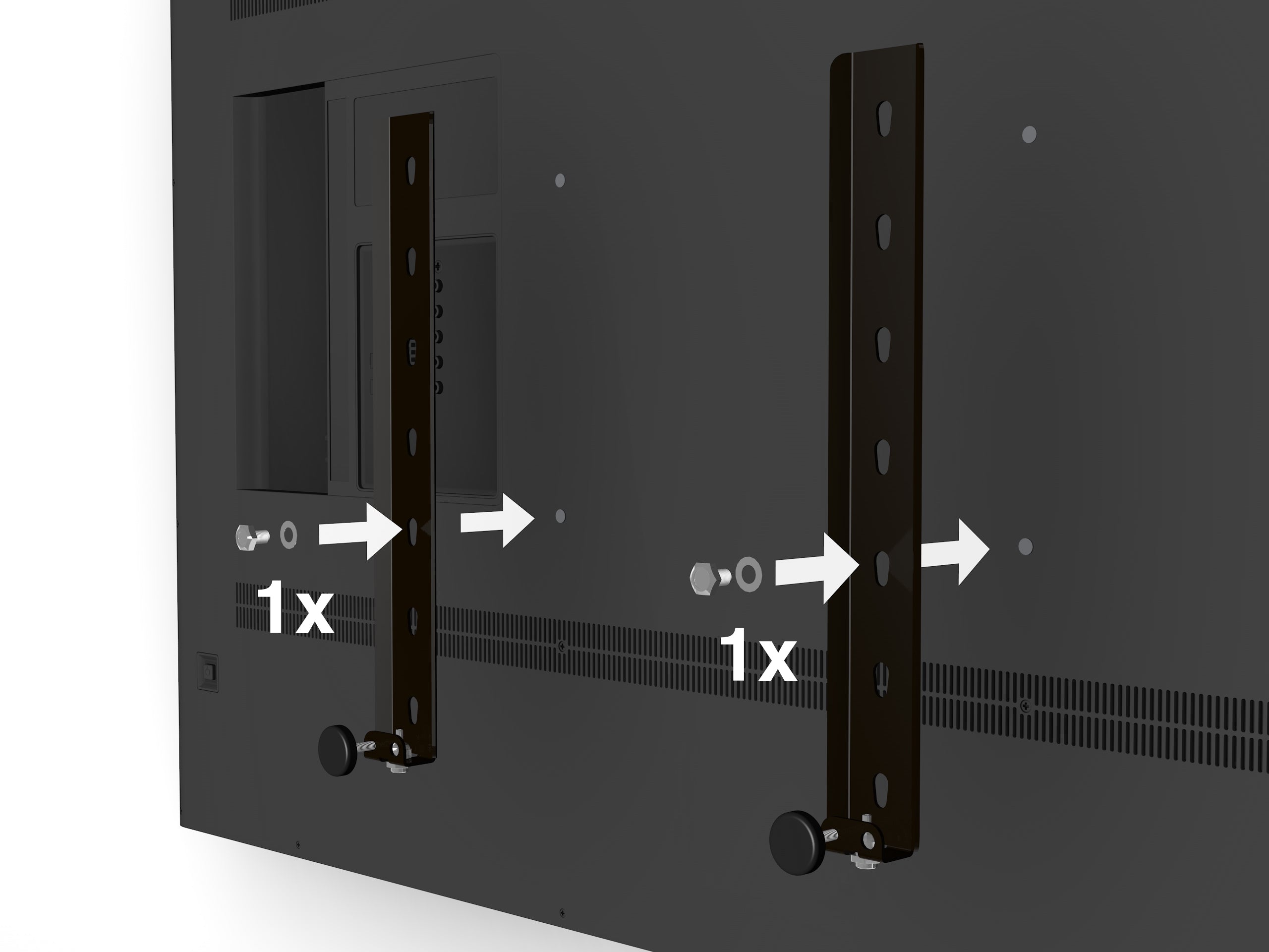 Kit de suspension Flex pour écran - Fixation TV sans perçage pour cimaise