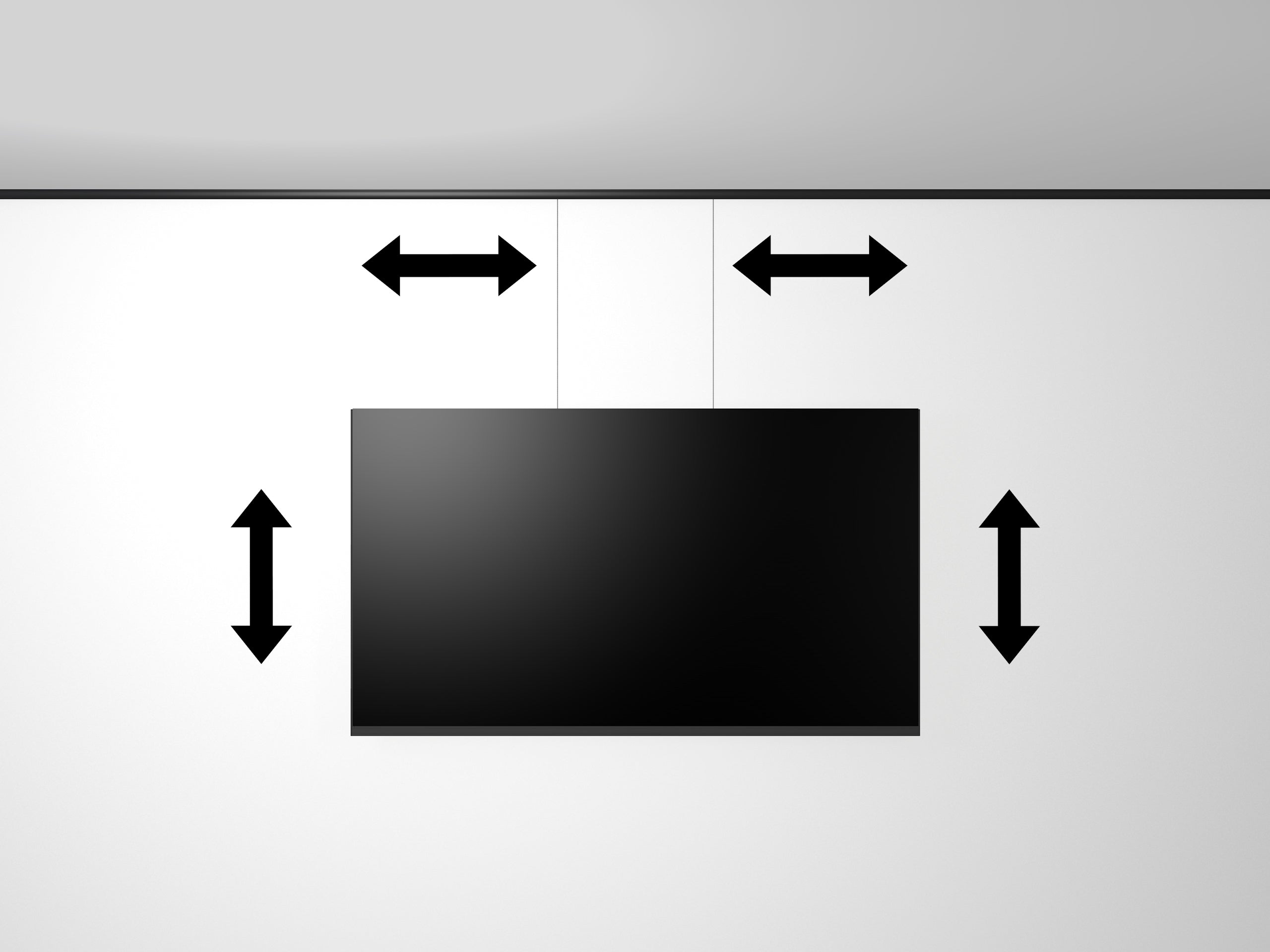 Kit de suspension Flex pour écran - Fixation TV sans perçage pour cimaise
