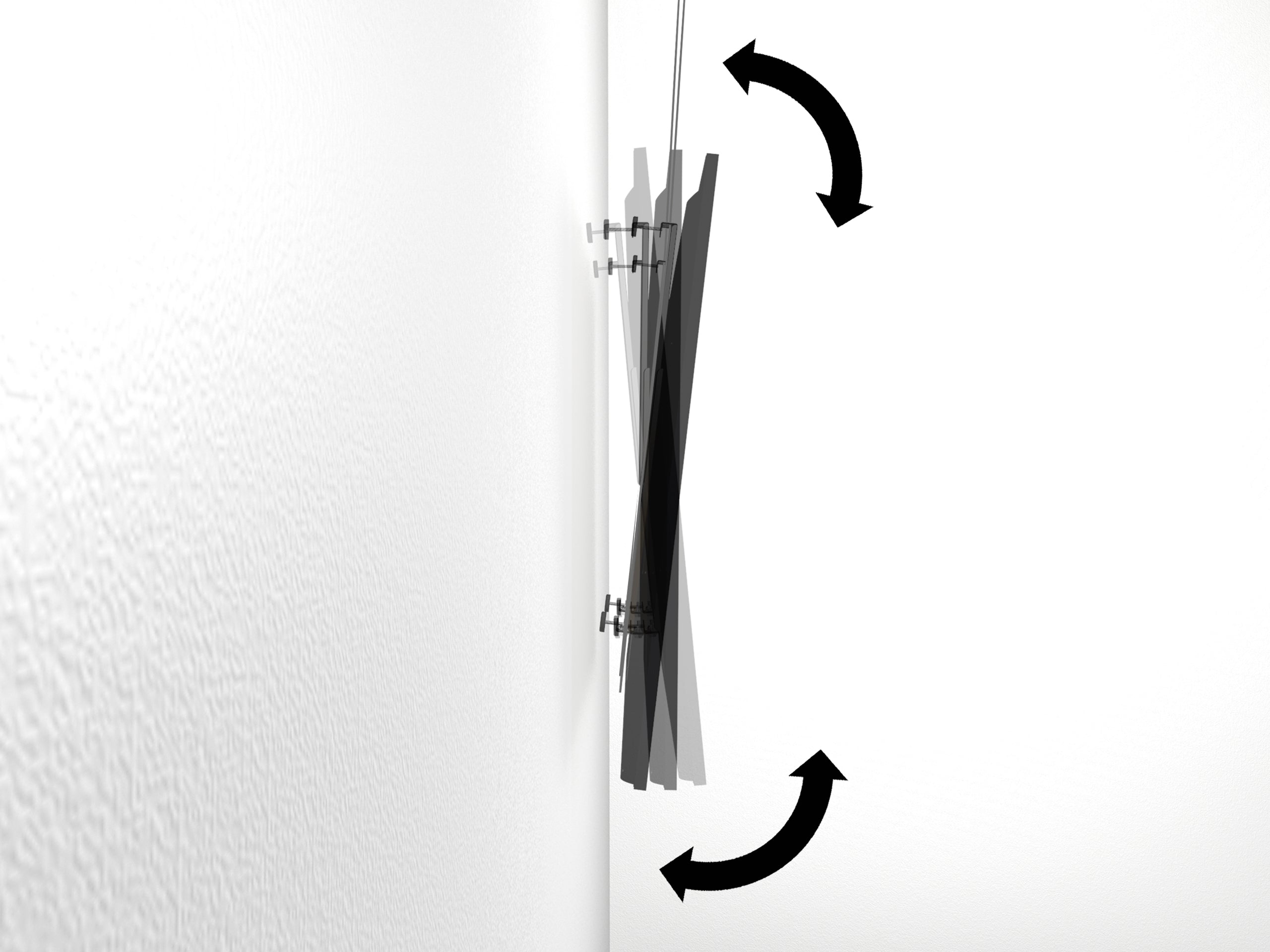 Kit de suspension Flex pour écran - Fixation TV sans perçage pour cimaise