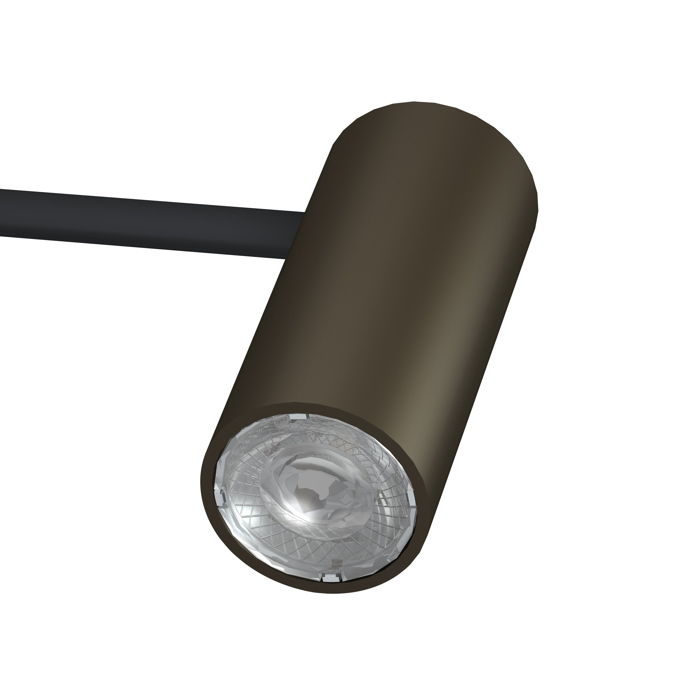 Spot sur tige 50 cm bronze Illume Duo Rail - Accrochage et éclairage tableau Artiteq