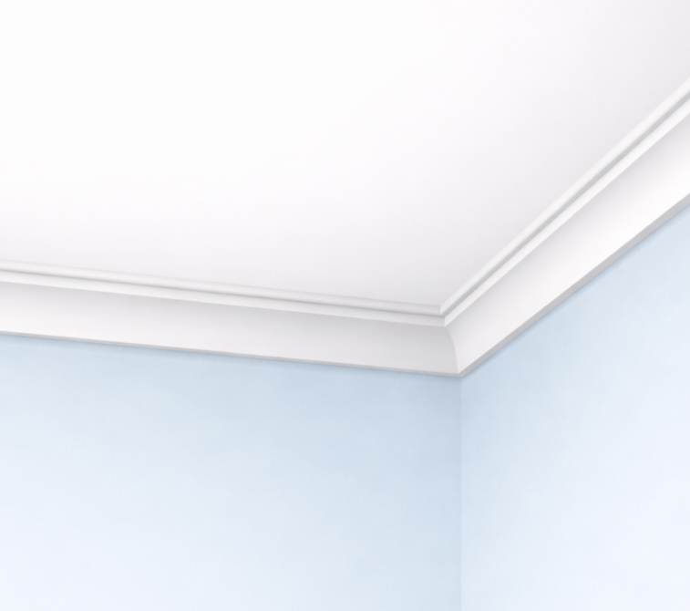 Corniche plafond C160 7 x 5 cm - Polyuréthane Cimaises &+