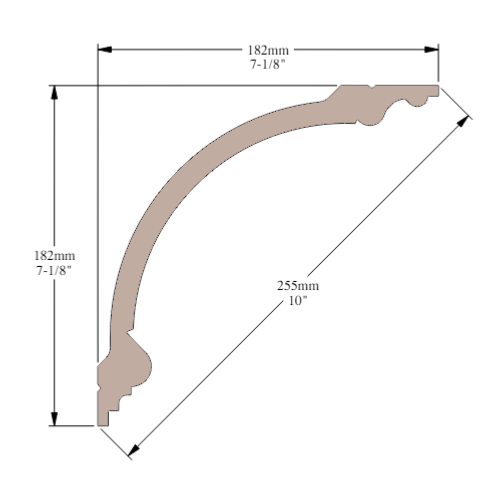 Corniche plafond Cimaises et plus C17 - 18x18x200cm (h x p x L) - moulur