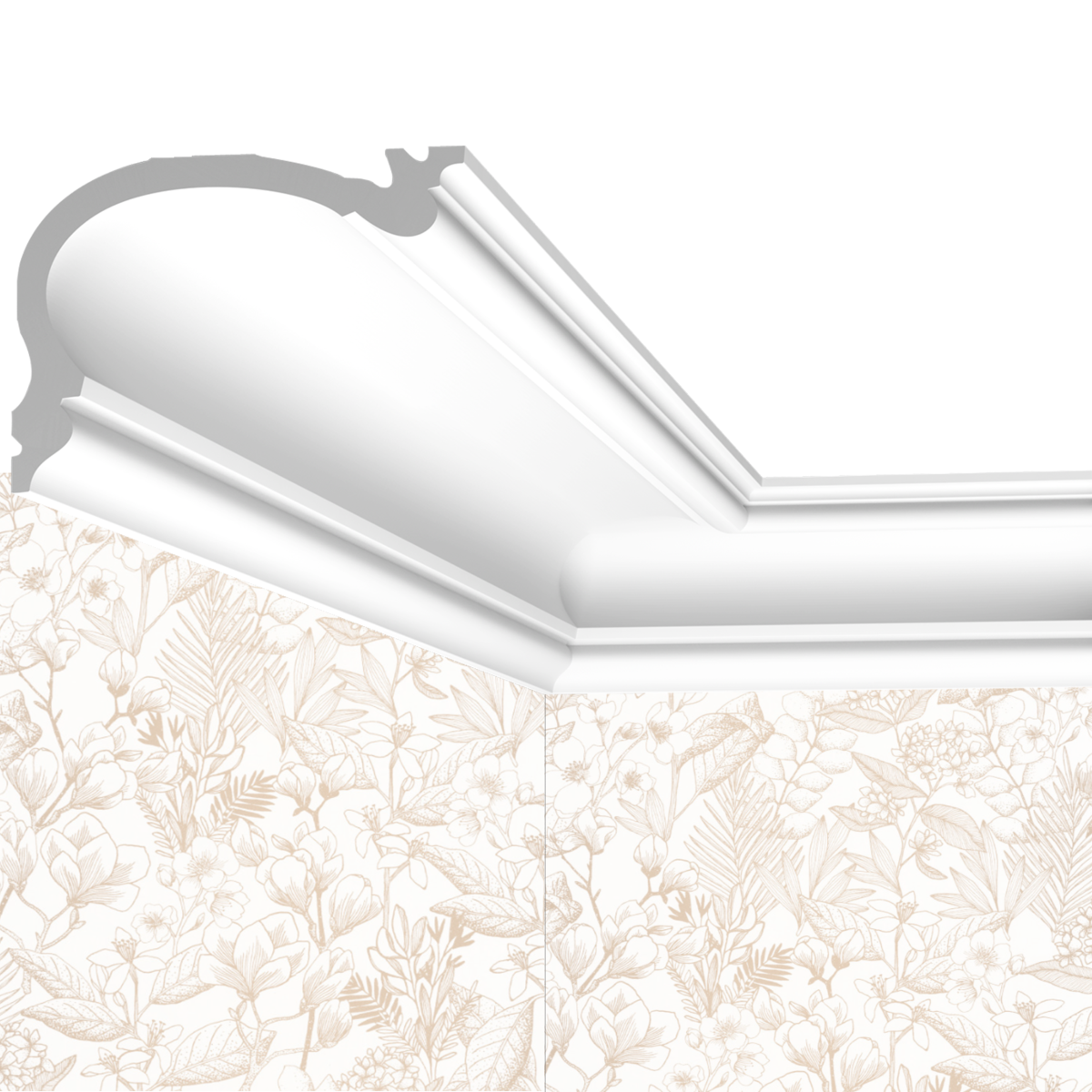 Corniche Multifonction Cimaises et plus C18 - 8,8x12,2x200cm (h x p