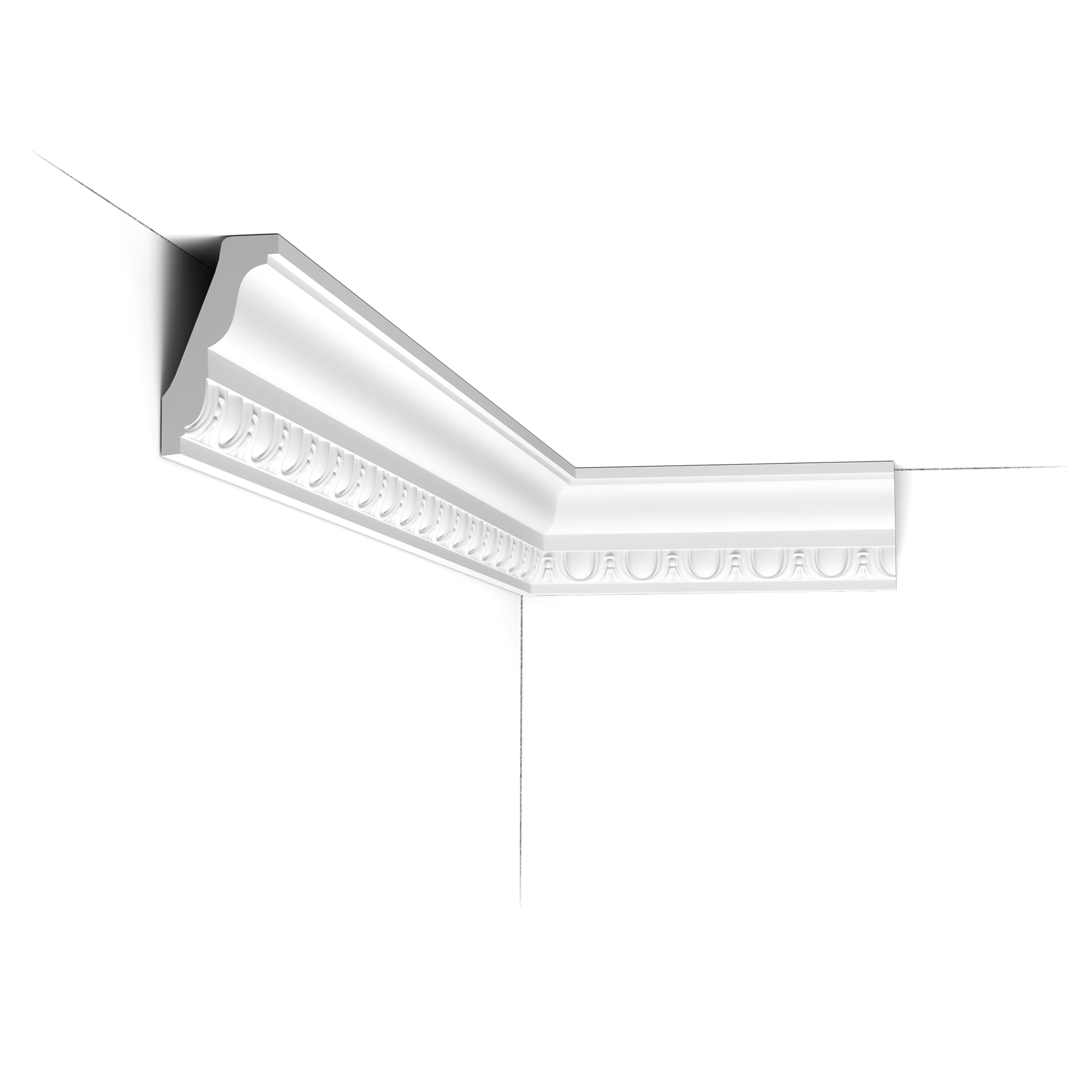 C212 Corniche plafond Orac Decor - 7,5x4x200cm (h x p x L) - moulure décorative polyuréthane