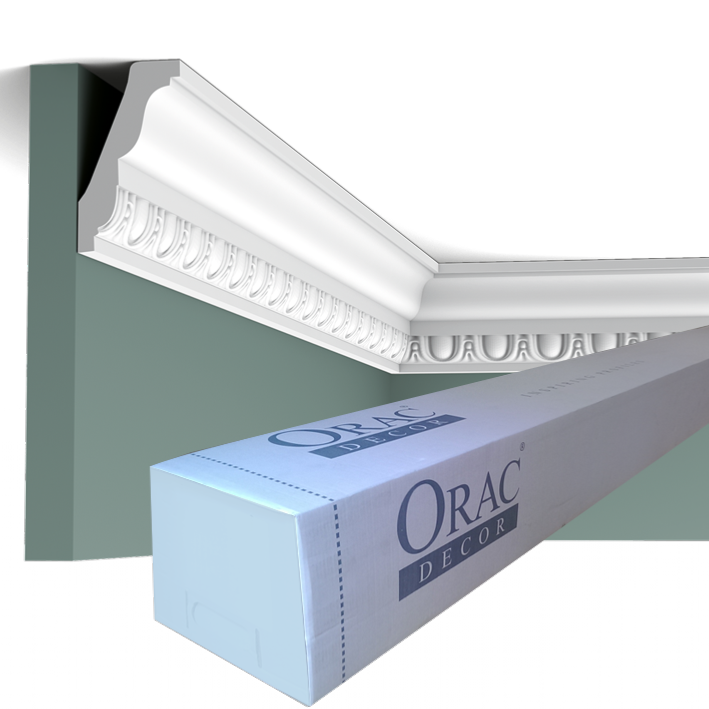 C212 Corniche plafond Orac Decor - 7,5x4x200cm (h x p x L) - moulure décorative polyuréthane