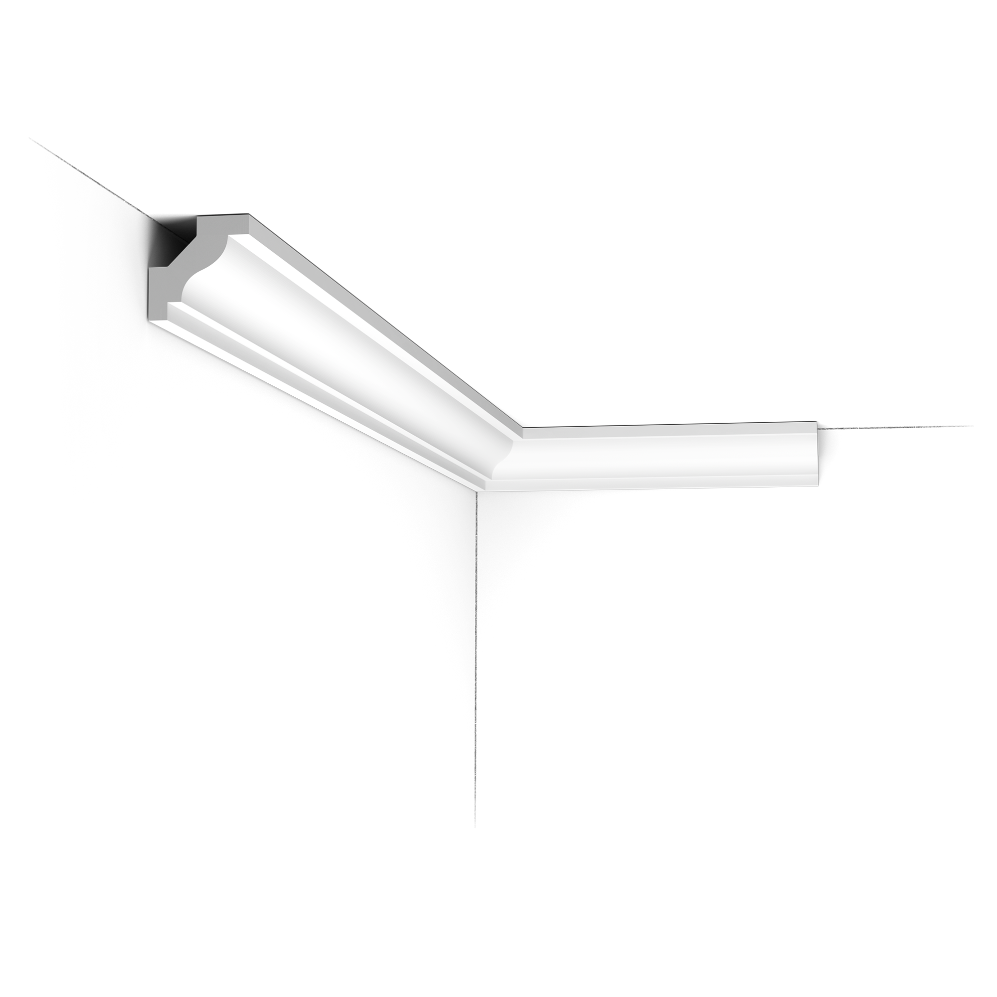 Cornisa de techo decorativa Orac C230 - 3 x 3 x 200 cm (alto x ancho) - moldura decorativa de poliuretano