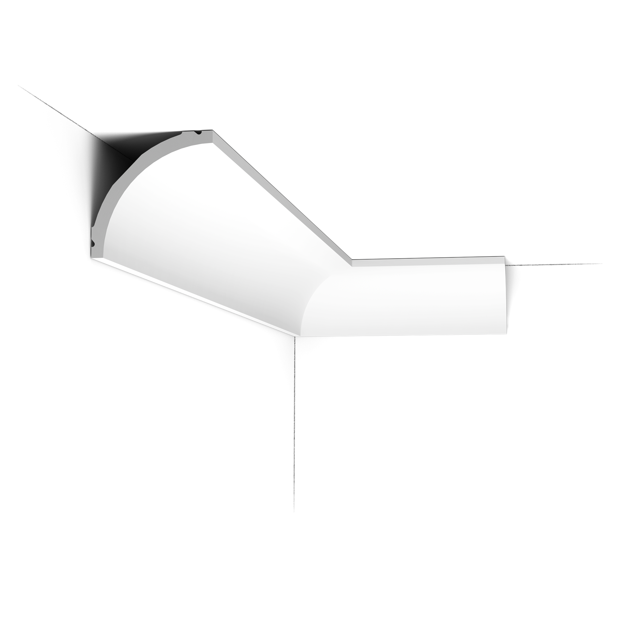 Cornisa de techo decorativa Orac C240 - 8 x 8 x 200 cm (alto x ancho) - moldura decorativa de poliuretano