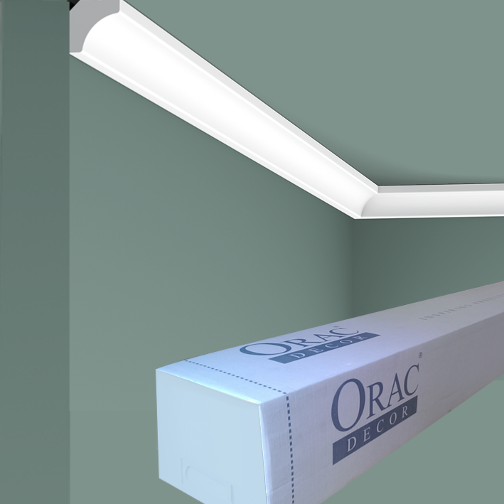 C250 Corniche plafond Orac Decor - 200x1,5x1,5 cm (h x p x L) - moulure décorative polyuréthane