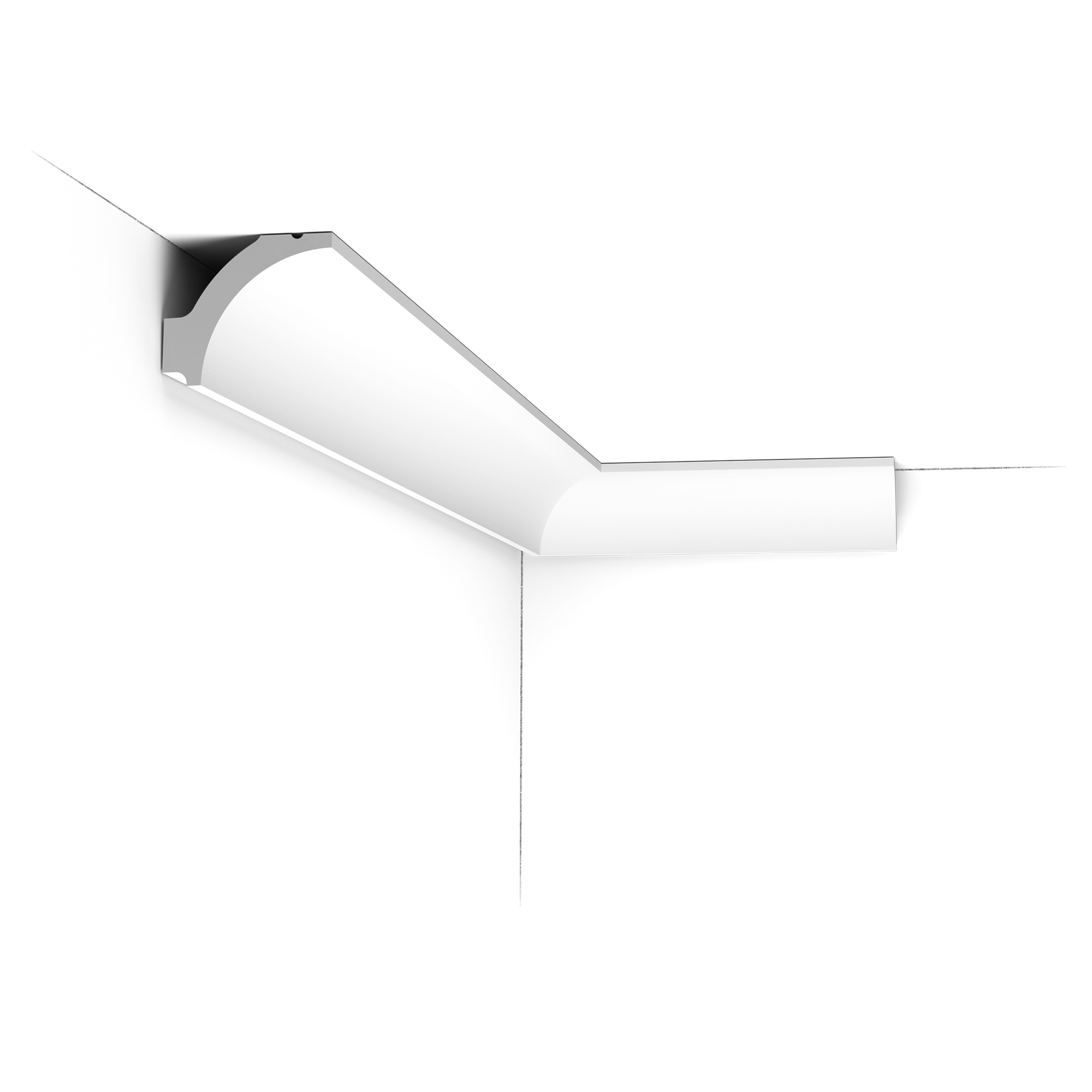 Cornisa de techo decorativa Orac C260 - 4 x 5 x 200 cm (alto x ancho) - moldura decorativa de poliuretano