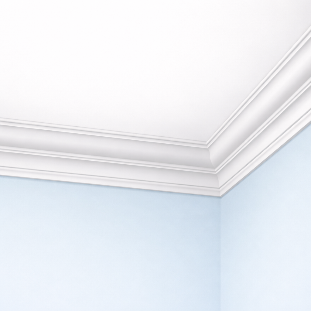 Corniche plafond C288 5,9 x 5,4 cm - Polyuréthane Cimaises &+