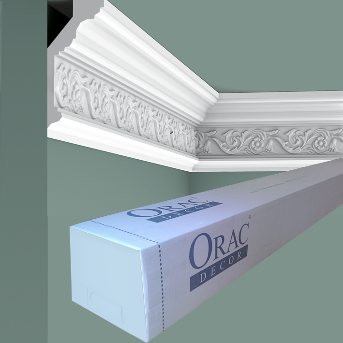 C303 Corniche plafond Orac Decor - 14x6,5x200cm (h x p x L) - moulure décorative polyuréthane