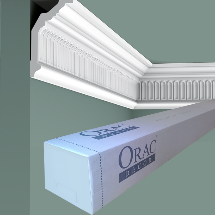 C304 Corniche plafond Orac Decor - 12x7x200cm (h x p x L) - moulure décorative polyuréthane