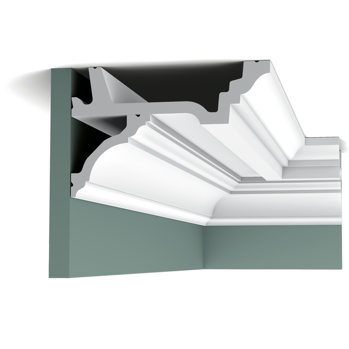 C305 Corniche plafond Orac Decor - 4,5x15,5x200cm (h x p x L) - moulure décorative polyuréthane