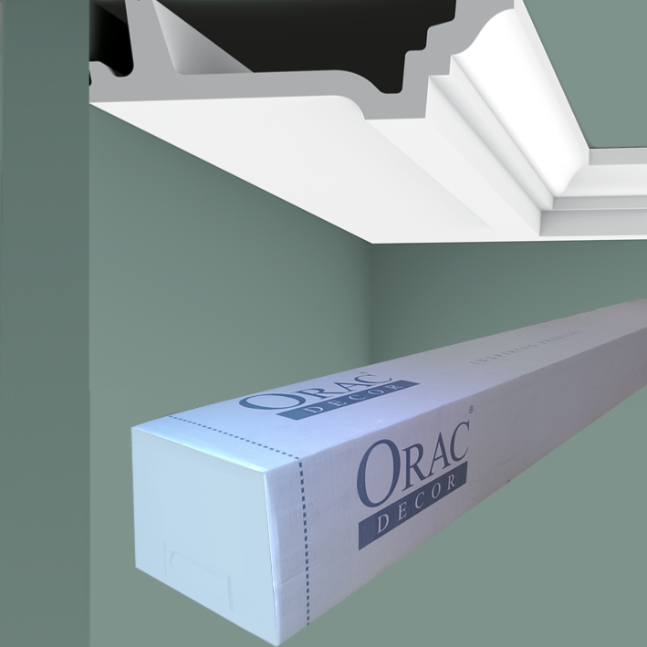 C305 Corniche plafond Orac Decor - 4,5x15,5x200cm (h x p x L) - moulure décorative polyuréthane