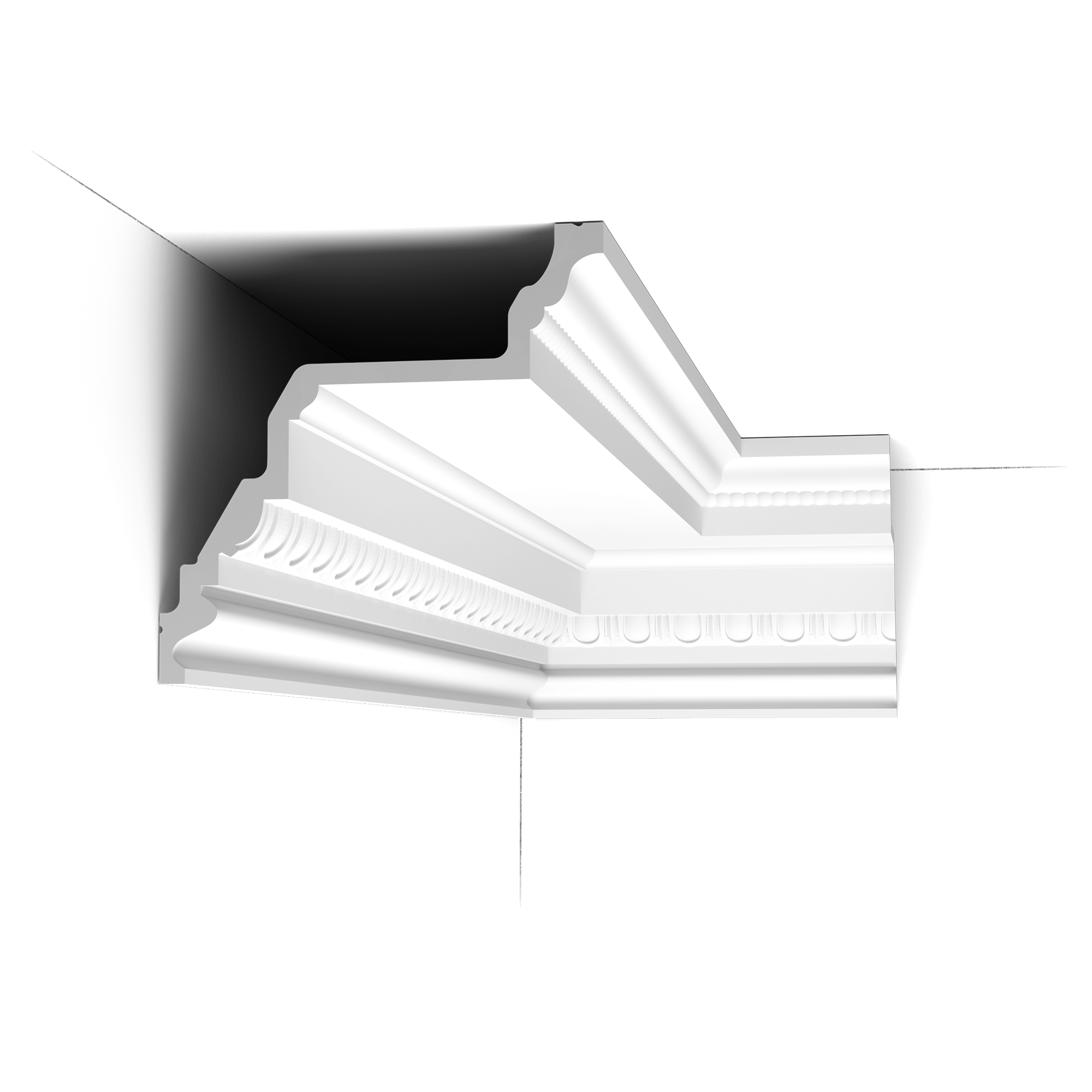 C307 Corniche plafond Orac Decor - 19x19x200cm (h x p x L) - moulure décorative polyuréthane