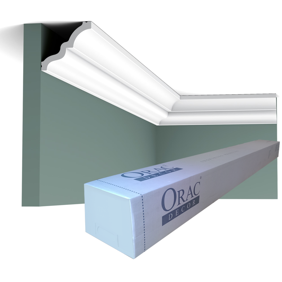 C325 MANOIR corniche plafond Orac Decor - 7,0x6,5x200cm (h x p x L) - moulure décorative polyuréthane