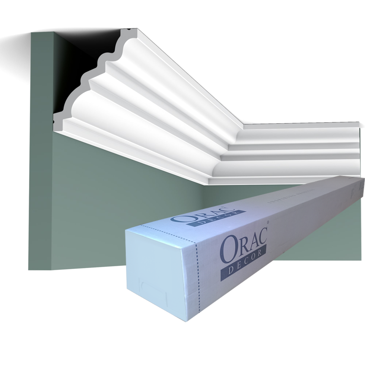 C326 MANOIR corniche plafond Orac Decor - 9,0x10,5x200cm (h x p x L) - moulure décorative polyuréthane