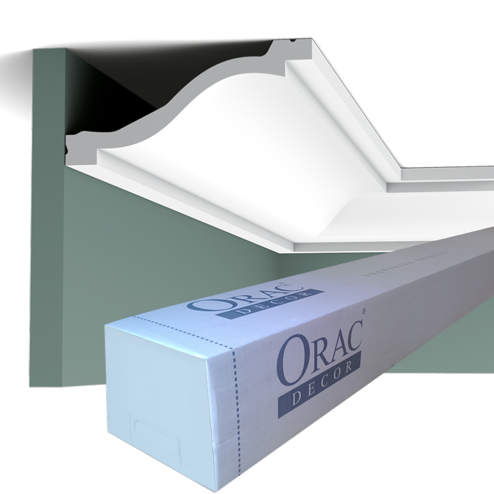 C331 Corniche plafond Orac Decor - 6x13,5x200cm (h x p x L) - moulure décorative polyuréthane