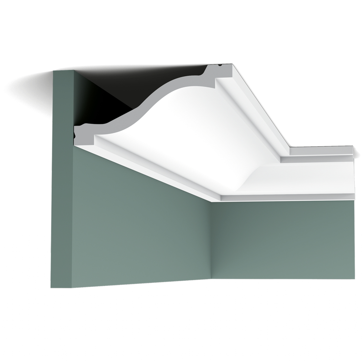 C331 Corniche plafond Orac Decor - 6x13,5x200cm (h x p x L) - moulure décorative polyuréthane