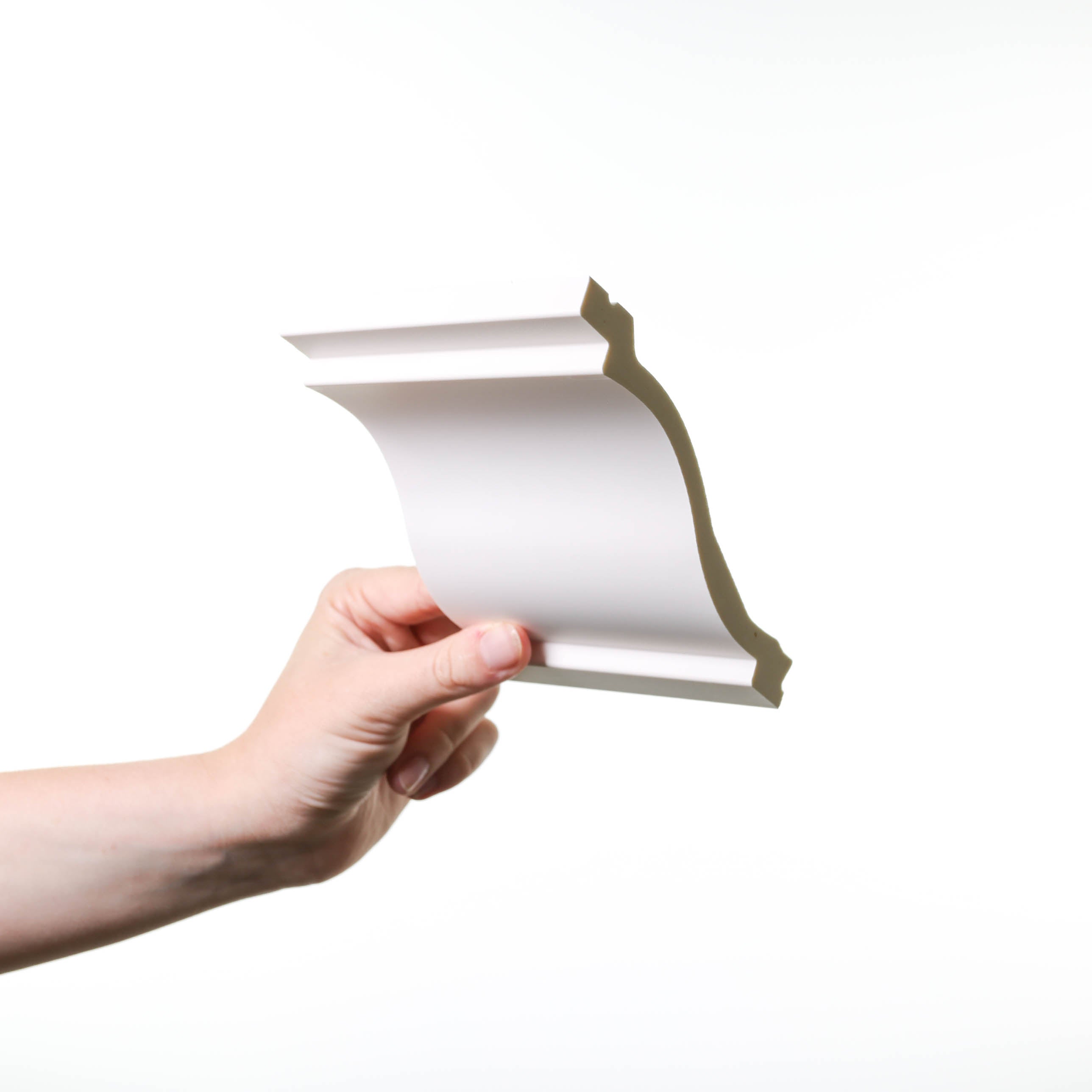 Cornisa de techo decorativa Orac C331 - 6 x 13,5 x 200 cm (alto x ancho) - moldura decorativa de poliuretano