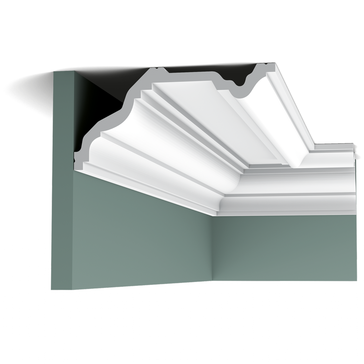 C332 Corniche plafond polyuréthane Orac Decor Luxxus - 11,5x23x200cm (h x p x L)- moulure décorative