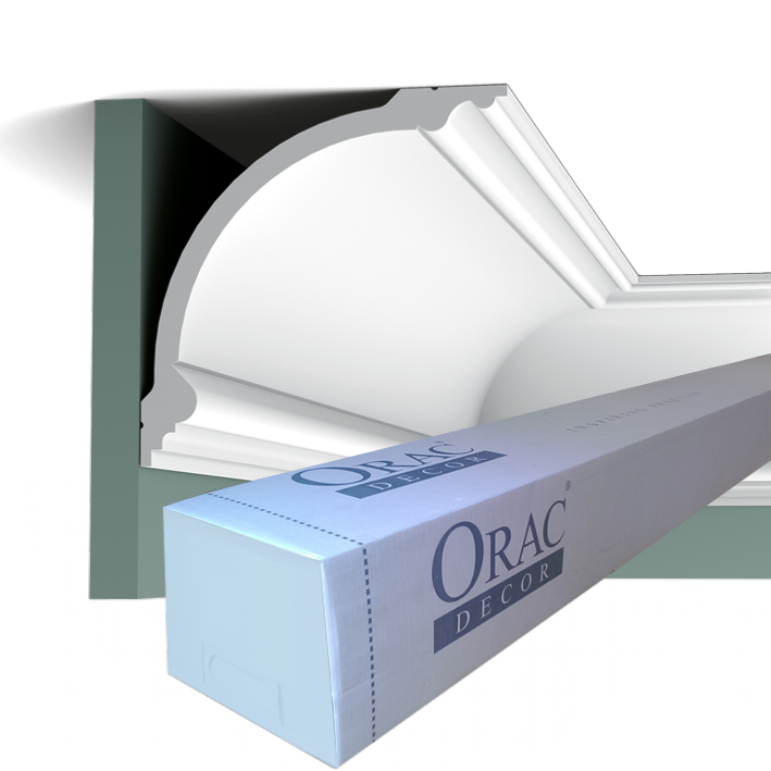 C338 Corniche plafond polyuréthane Orac Decor - 18x18x200cm (h x p x L) - moulure décorative polyuréthane