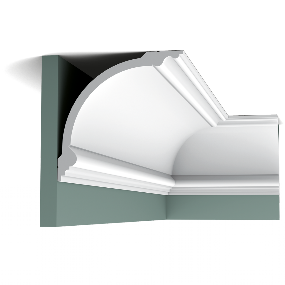 C338 Corniche plafond polyuréthane Orac Decor - 18x18x200cm (h x p x L) - moulure décorative polyuréthane