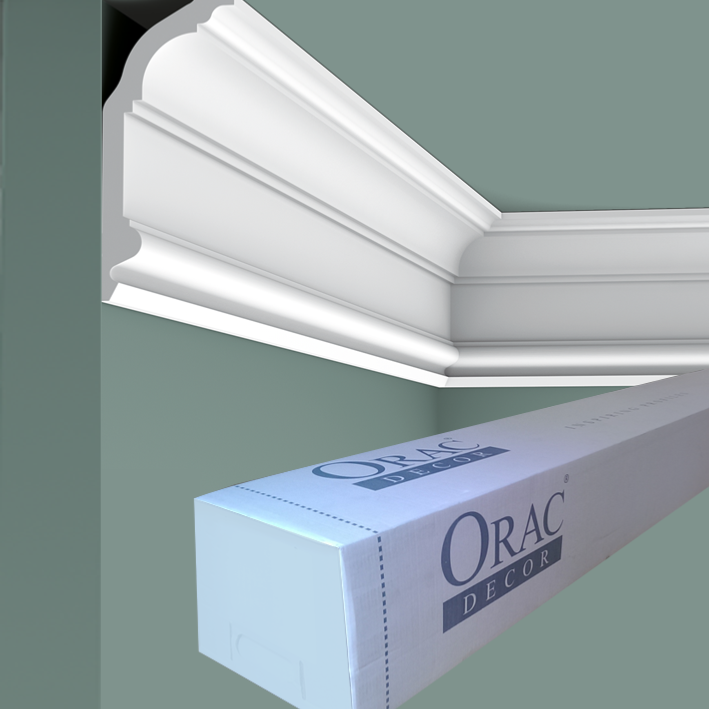 C339 Corniche plafond Orac Decor - 14x6x200cm (h x p x L) - moulure décorative polyuréthane