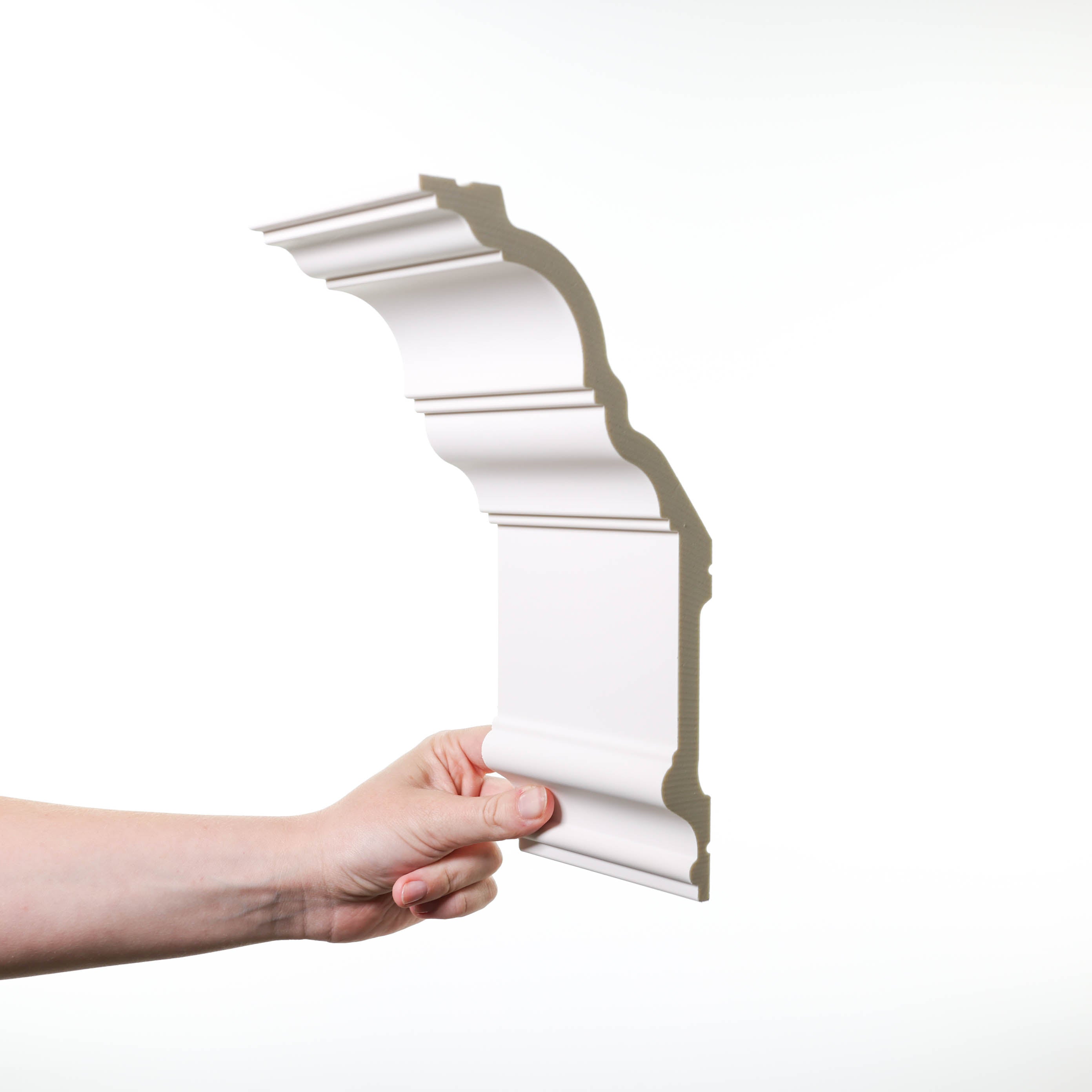 Cornisa de techo de poliuretano Orac Decor Luxxus C340 - 25,5 x 13,5 x 200 cm (alto x ancho) - moldura decorativa