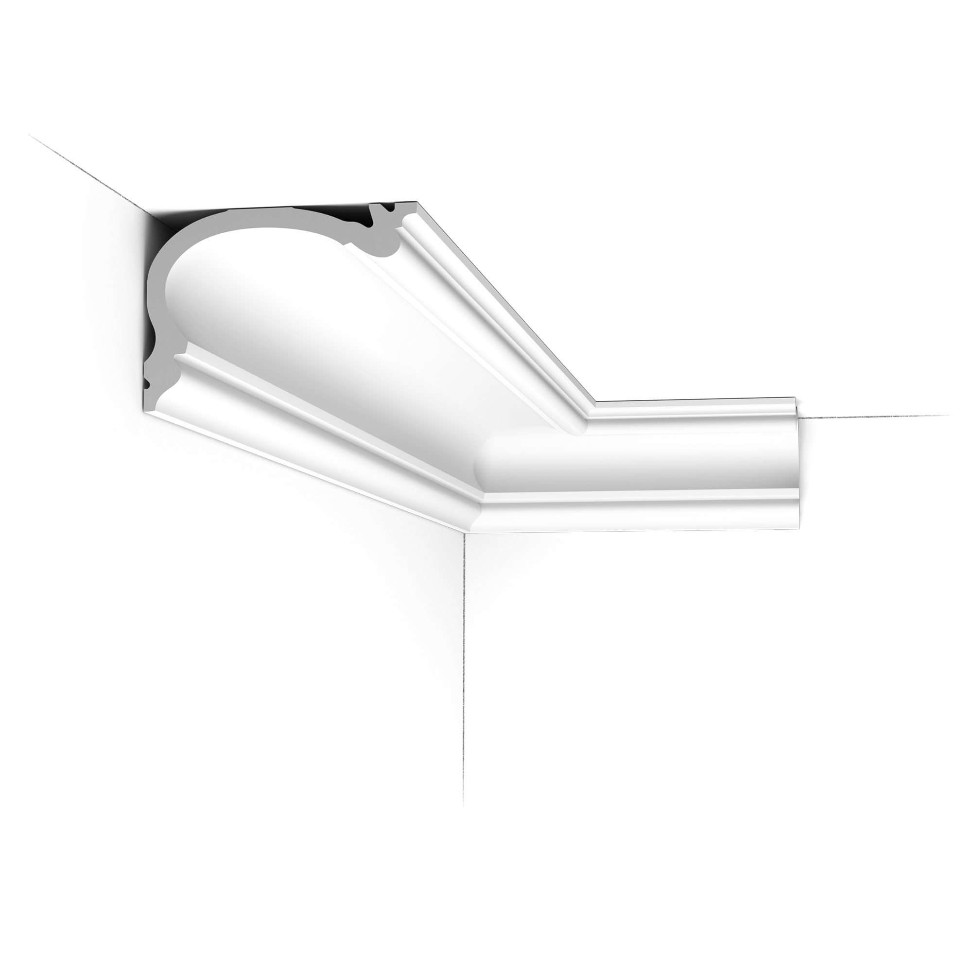 Pack 10 mètres Corniches Plafond C341 avec colle - Orac x Cimaises-et-plus - 8.8 x 12.2 x200cm (h x p x L) - moulure décorative polyuréthane