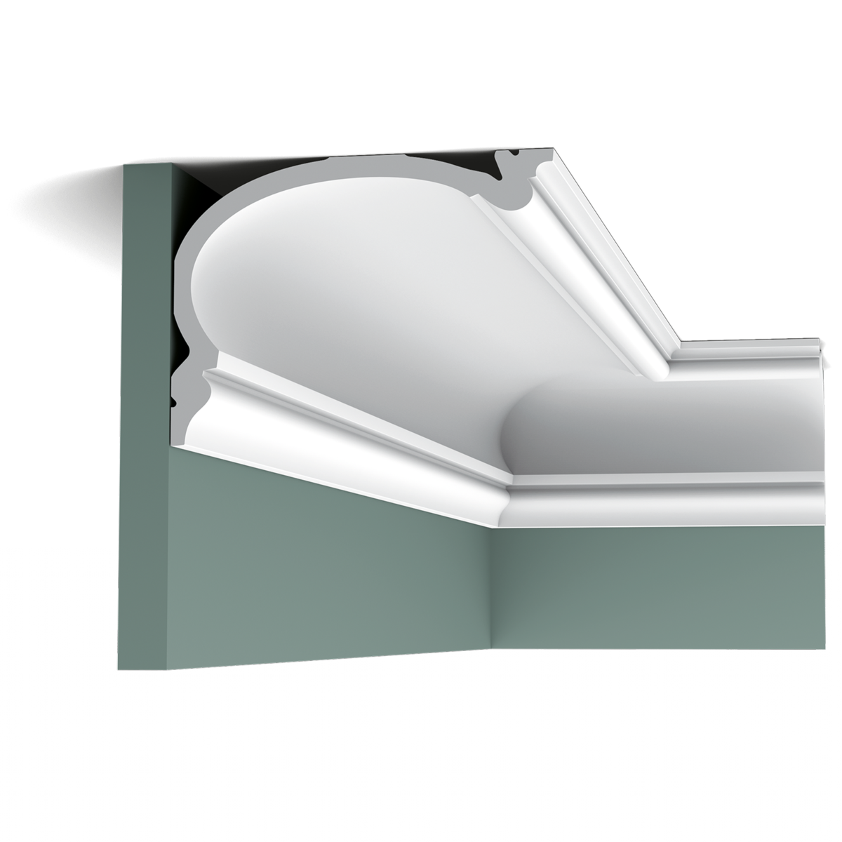 C342 Corniche Heritage L plafond polyuréthane Orac Decor Luxxus -14x19cm (h x p)- moulure décorative