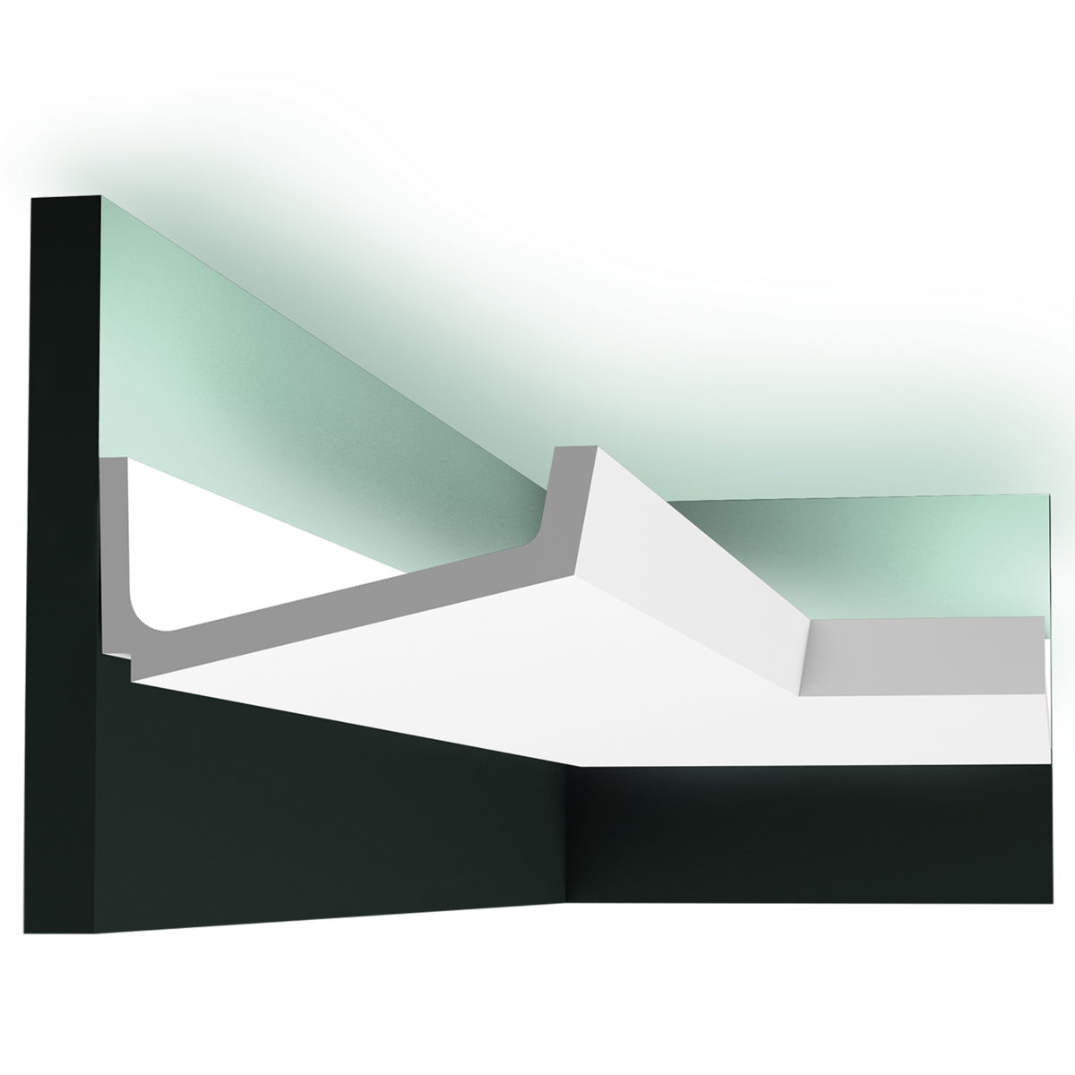 C352 Corniche Eclairage Indirect Polyuréthane Orac Decor Luxxus - 7,5x17cm (h x p)