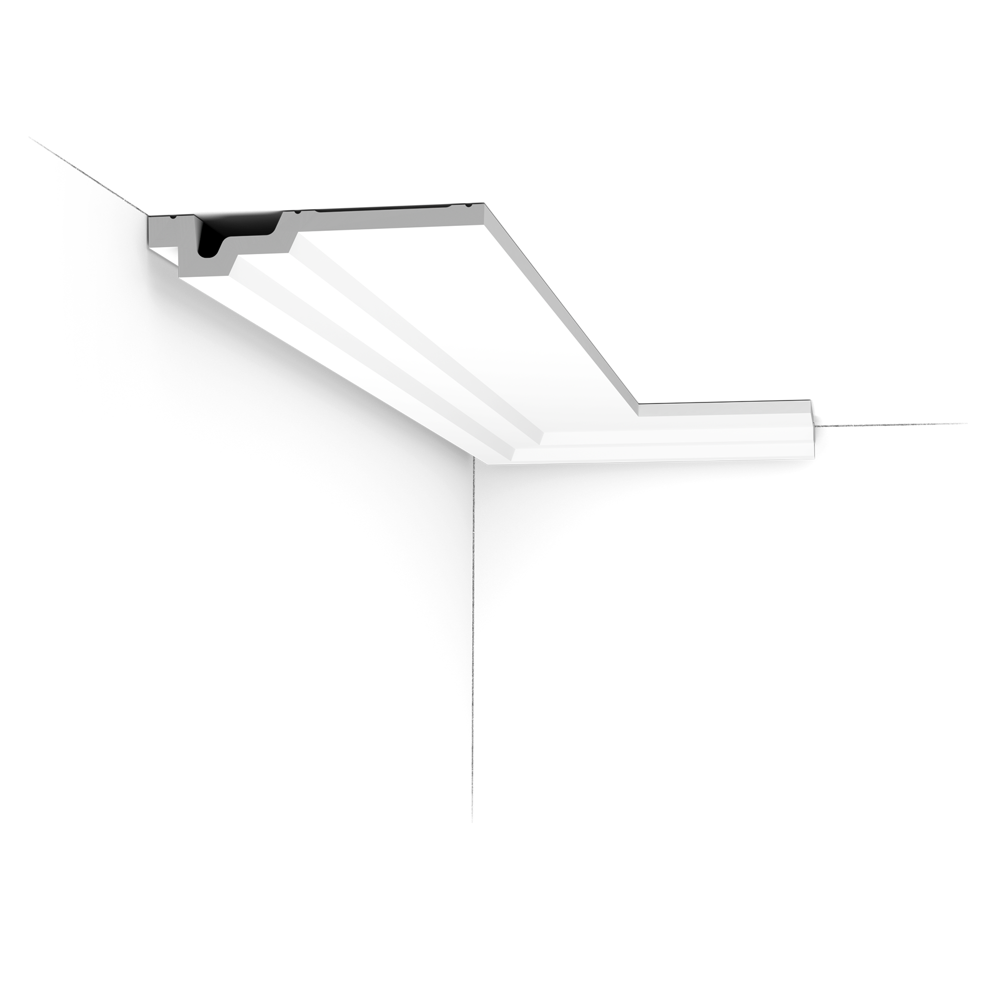 C353 Corniche plafond polyuréthane Orac Decor Luxxus - 3,5x16,5x200cm (h x p x L) moulure décorative