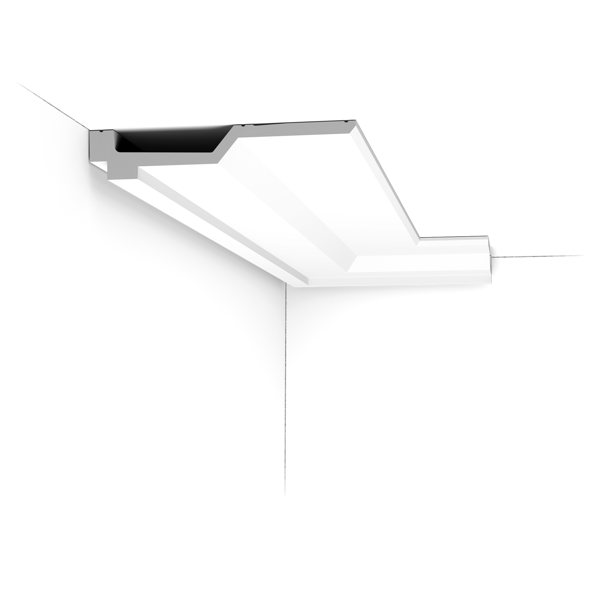 C354 Corniche plafond polyuréthane Orac Decor Luxxus - 4x21,5x200cm (h x p x L) - moulure décorative